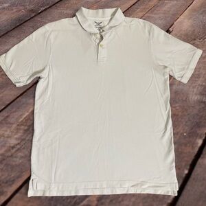 Y2K Faded Glory White Polo Mens Shirt